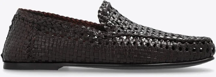 Hand-Woven Calf Leather Loafers