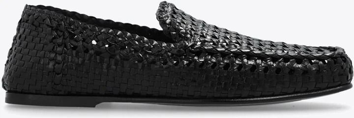 Hand-Woven Calf Leather Loafers