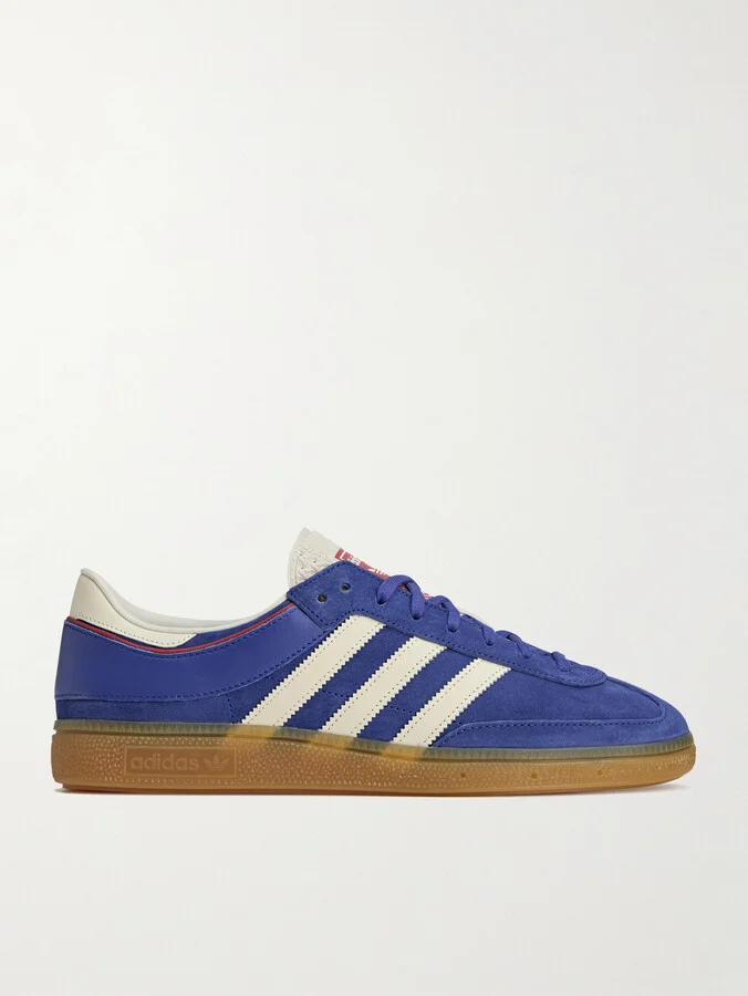 Handball Cup SPZL Leather-Trimmed Suede Sneakers