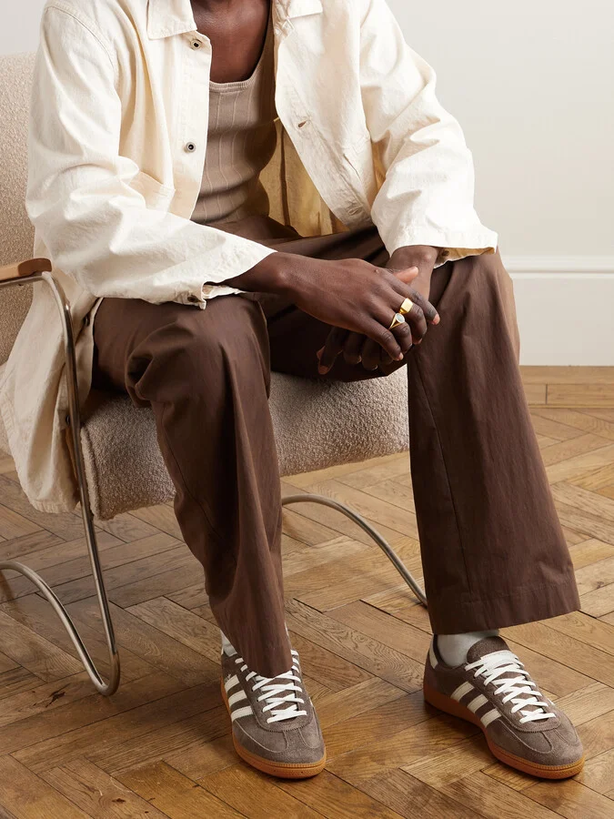 Handball Spezial Leather-Trimmed Suede Sneakers - Image 2