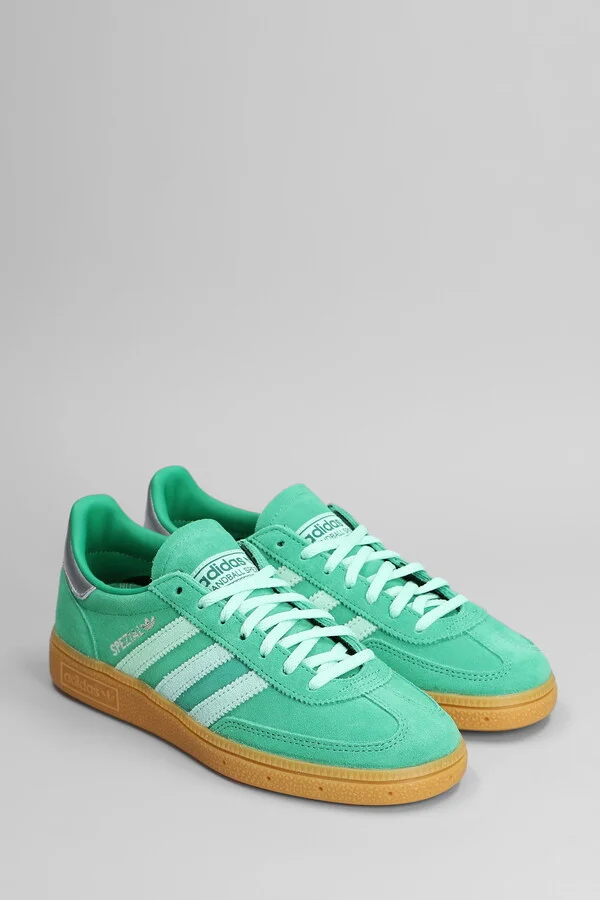 Handball Spezial Sneakers In Green Suede - Image 2