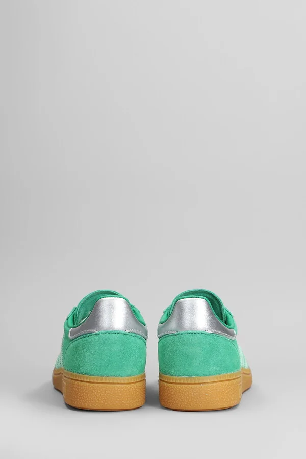 Handball Spezial Sneakers In Green Suede - Image 4