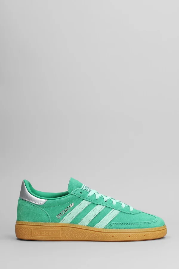 Handball Spezial Sneakers In Green Suede