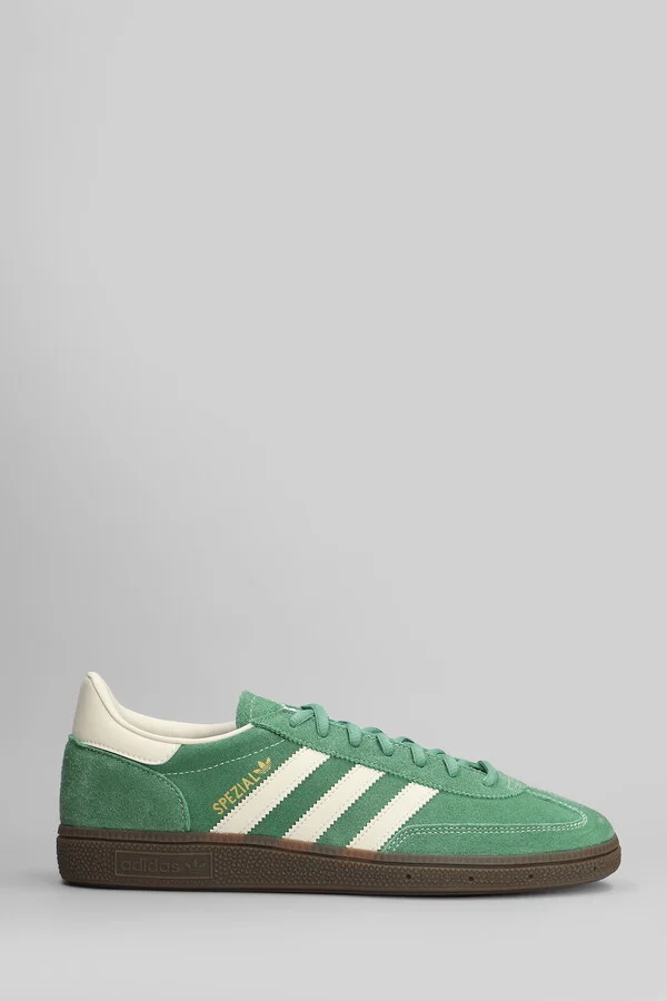 Handball Spezial Sneakers In Green Suede