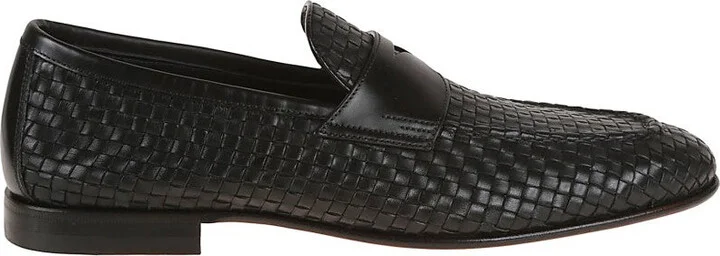 Handmade Woven Leather Moccasins With Tapered Shape