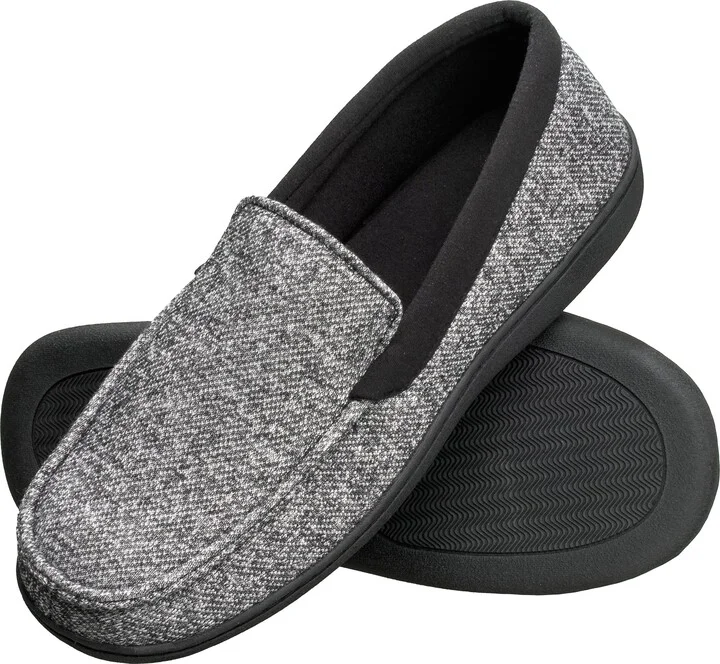 Hanes Mens Slippers House Shoes Moccasin Comfort Memory Foam Indoor Outdoor Fresh IQ