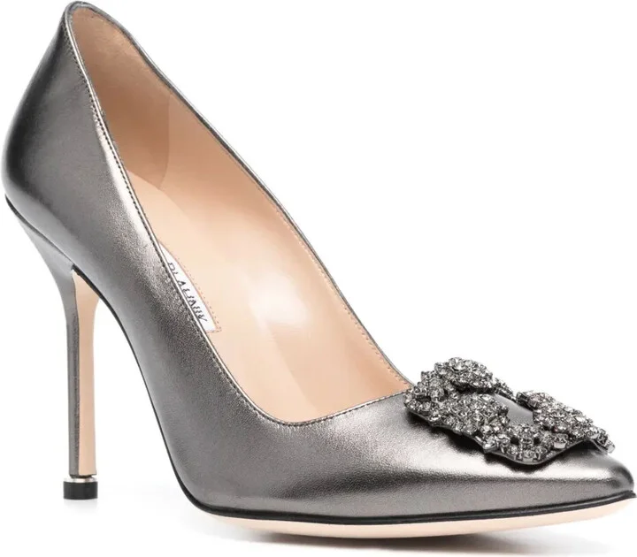 Hangisi 105mm leather pumps - Image 2