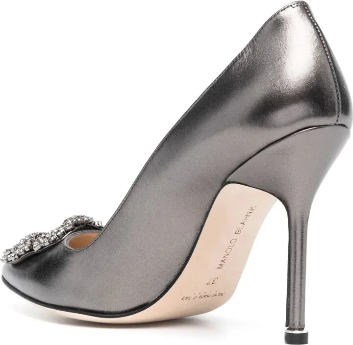 Hangisi 105mm leather pumps - Image 3
