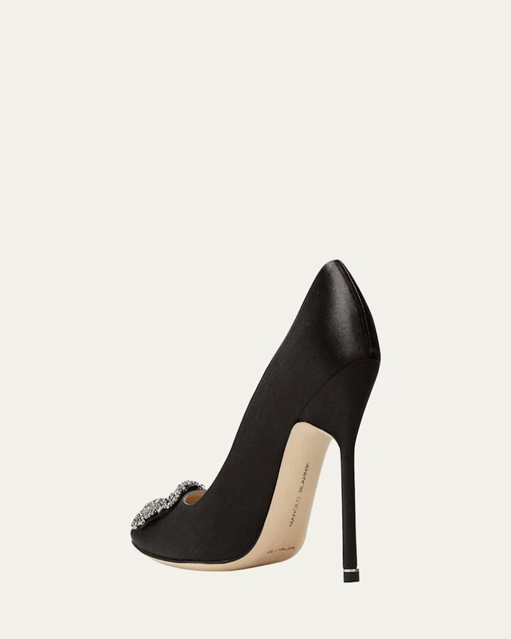 Hangisi 115mm Satin Crystal-Toe Pump - Image 6