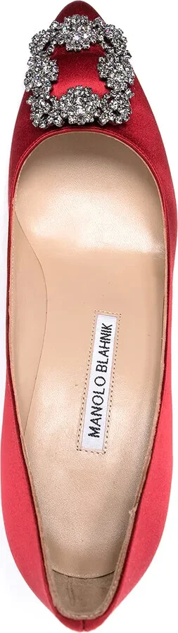 Hangisi 70 crystal-buckled pumps - Image 4