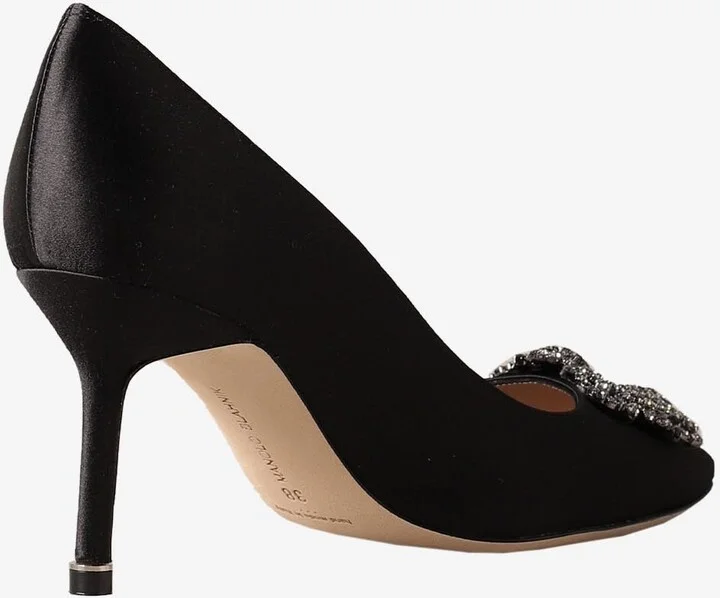 Hangisi 70 Satin Pumps with FMC Crystal Buckle - Image 2