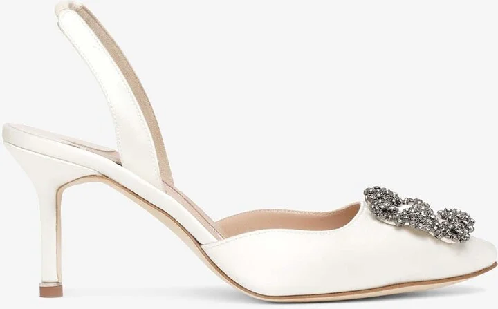 Hangisi 70 Satin Slingback Pumps