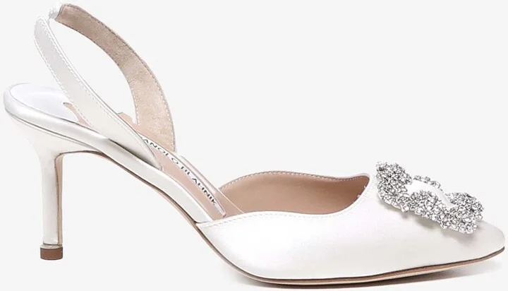 Hangisi 70 Satin Slingback Pumps