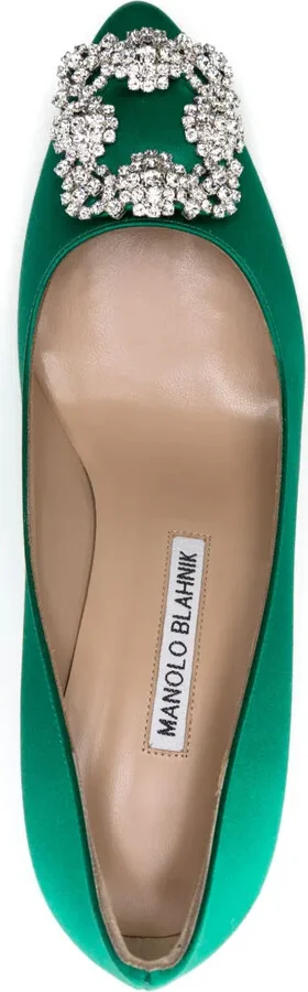 Hangisi 70mm crystal-embellished pumps - Image 4