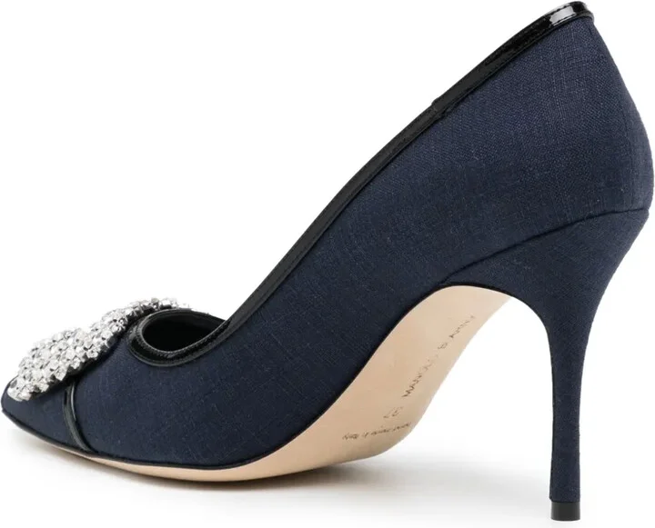 Hangisi 80mm crystal-embellished pumps - Image 3