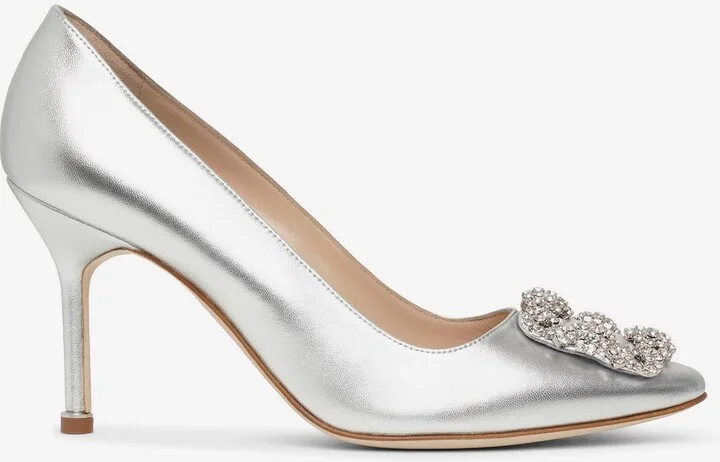 Hangisi 90 Crystal Buckle Pumps