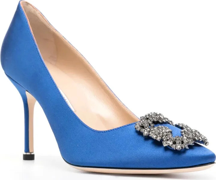 Hangisi 90mm satin pumps - Image 2
