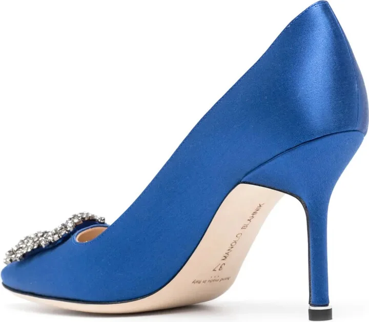 Hangisi 90mm satin pumps - Image 3