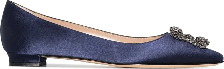 Hangisi appliqué flat pumps