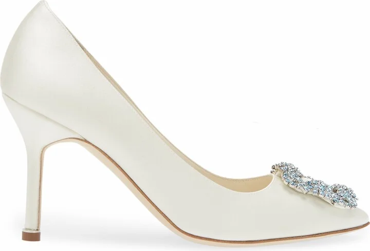 Hangisi Bridal Crystal Buckle Pump - Image 3