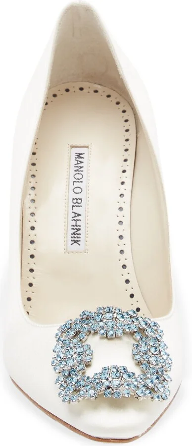 Hangisi Bridal Crystal Buckle Pump - Image 4