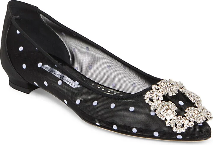 Hangisi Crystal Buckle Flat