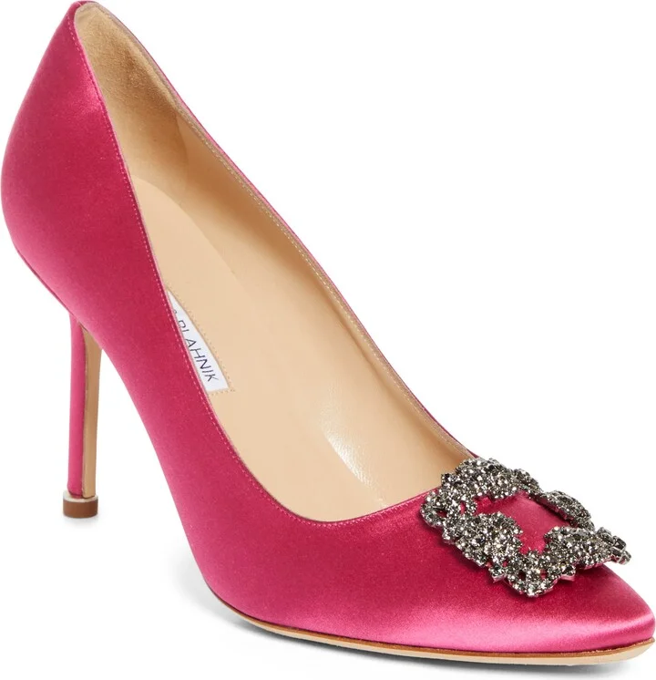 Hangisi Crystal Buckle Pump