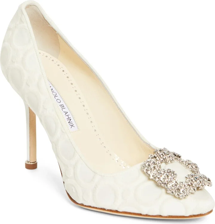 Hangisi Crystal Buckle Pump