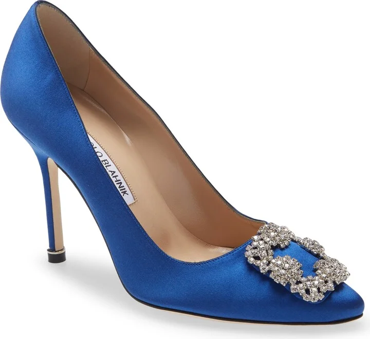 Hangisi Crystal Buckle Pump