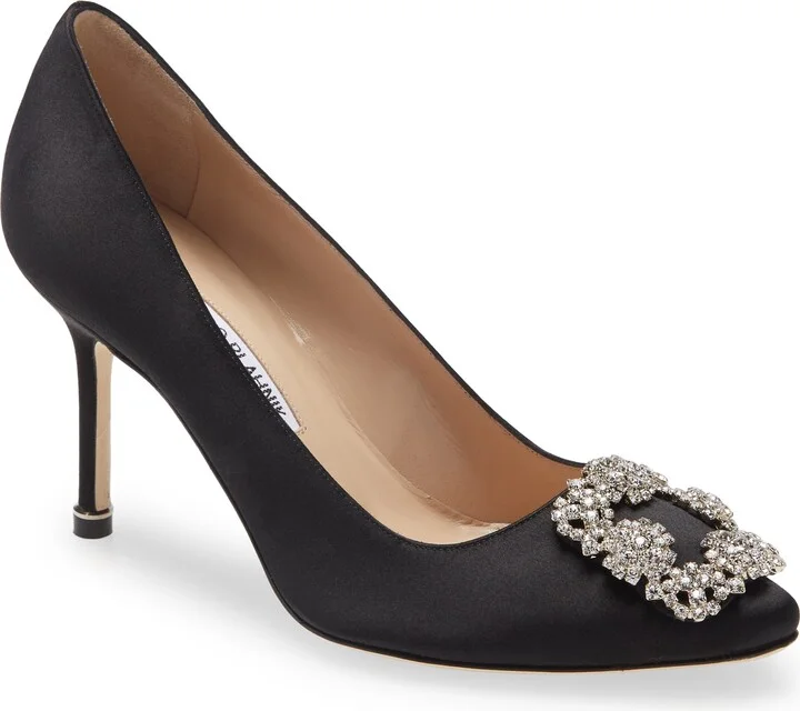 Hangisi Crystal Buckle Pump