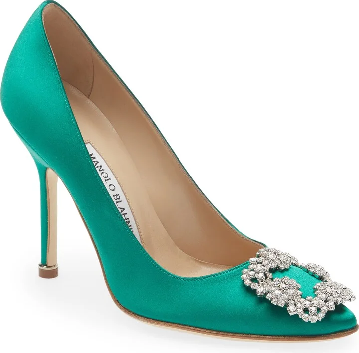 Hangisi Crystal Buckle Pump