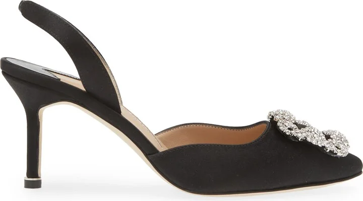 Hangisi Crystal Buckle Slingback Pump - Image 3