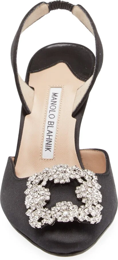 Hangisi Crystal Buckle Slingback Pump - Image 4