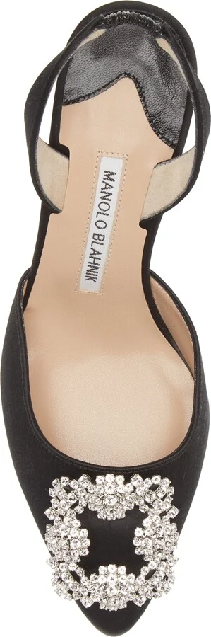 Hangisi Crystal Buckle Slingback Pump - Image 5