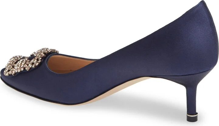 Hangisi Jeweled Kitten Heel Pump - Image 2