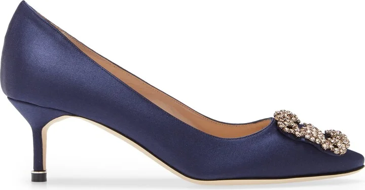 Hangisi Jeweled Kitten Heel Pump - Image 3