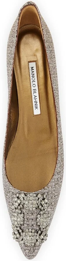 Hangisi Metallic Fabric Buckle Flat - Image 9
