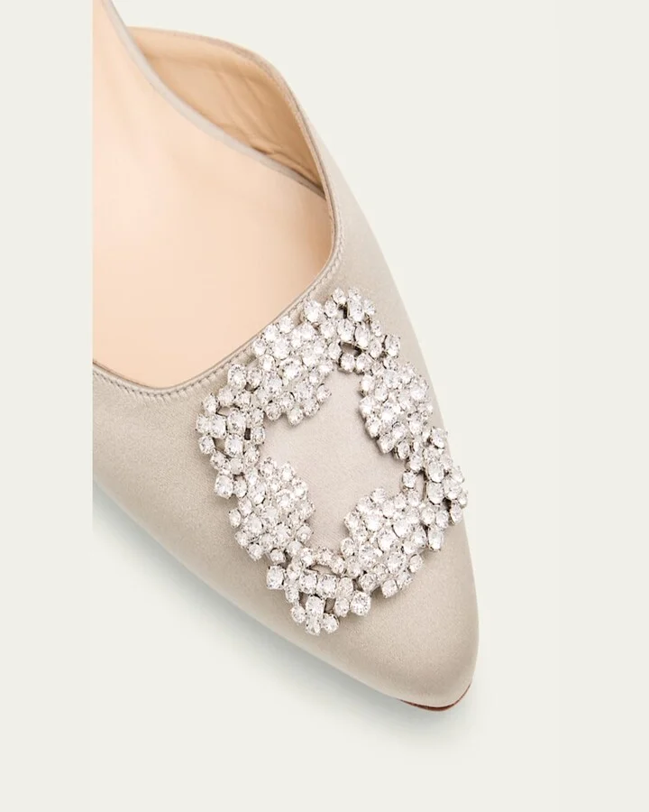 Hangisi Satin Ballerina Flats - Image 8