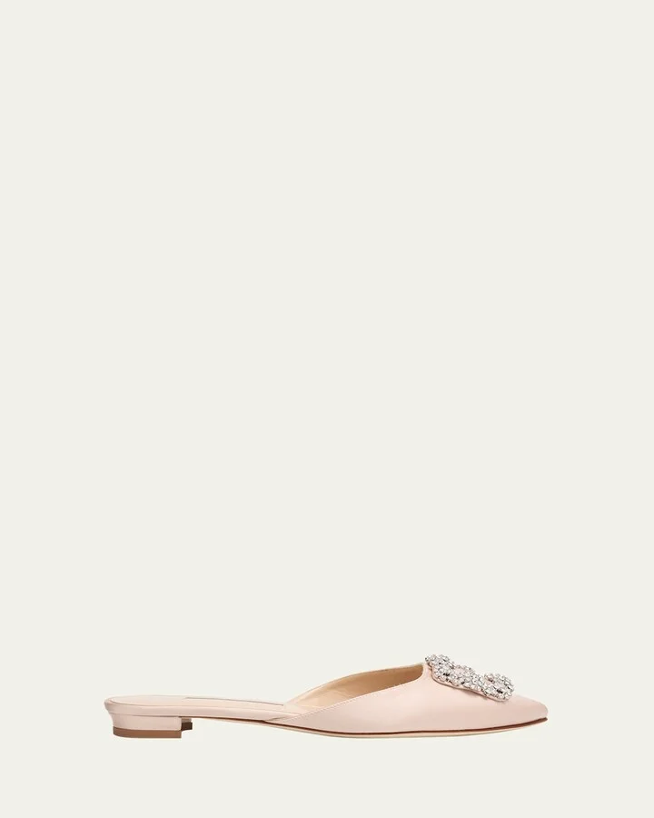 Hangisi Satin Ballerina Flats