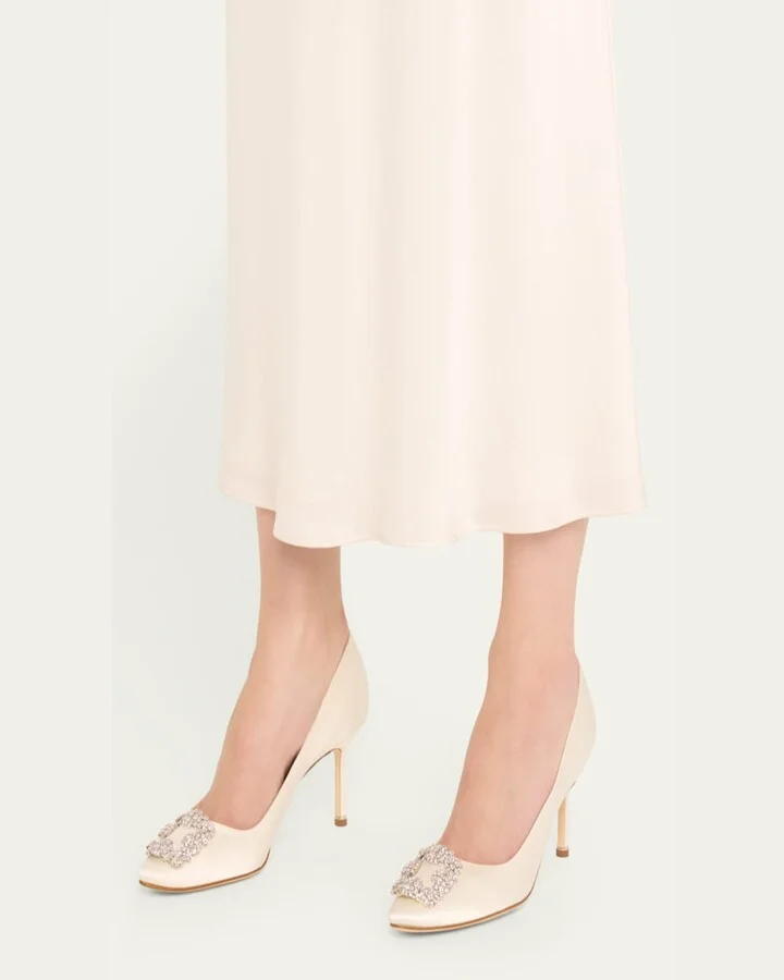 Hangisi Satin Buckle Pumps - Image 2