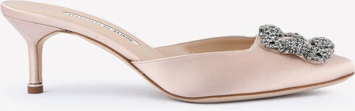 Hangisimu 50 Crystal Buckle Mules