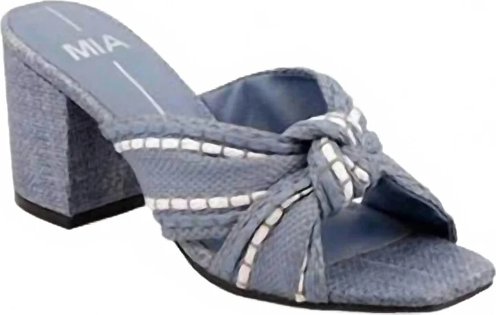 Hania Sandals In Denim