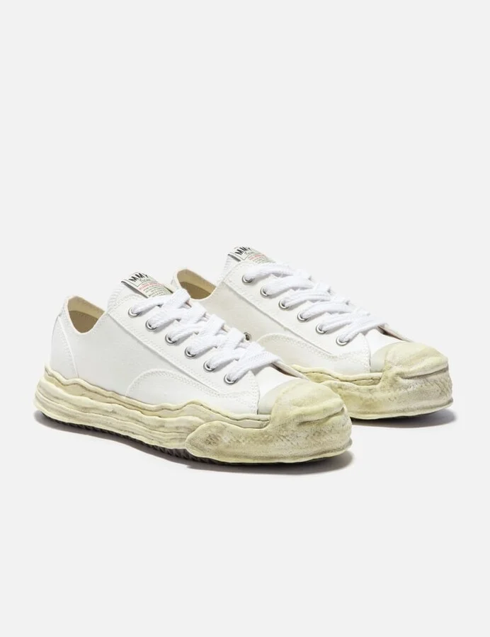 "HANK" OG Sole Garment Dyed Canvas Low-top Sneaker - Image 4