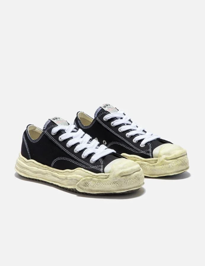 "HANK" OG Sole Garment Dyed Canvas Low-top Sneaker - Image 4