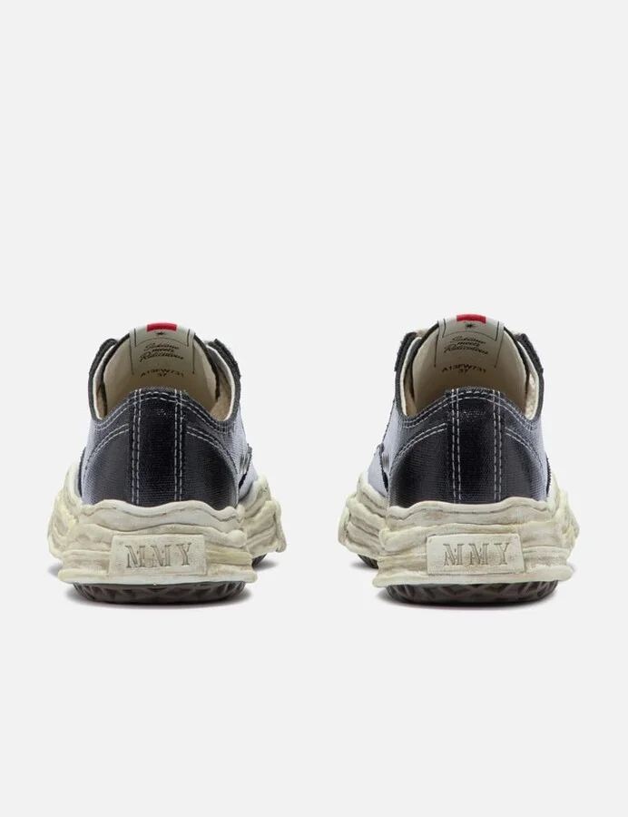 HANK" OG Sole Silicon Coating Canvas Low-top Sneaker - Image 3