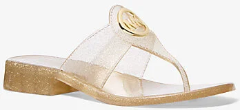 Hannah Glitter Jelly Thong Sandal