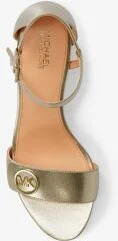 Hannah Metallic Block Heel Sandal - Image 4