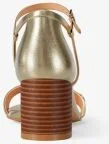 Hannah Metallic Block Heel Sandal - Image 5