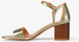 Hannah Metallic Block Heel Sandal - Image 6