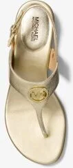Hannah Metallic Nylon Blend T-Strap Sandal - Image 4